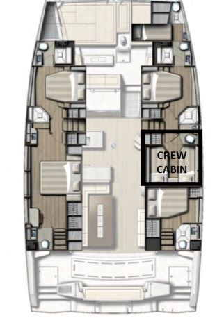 Interior layout of the Synergy yacht