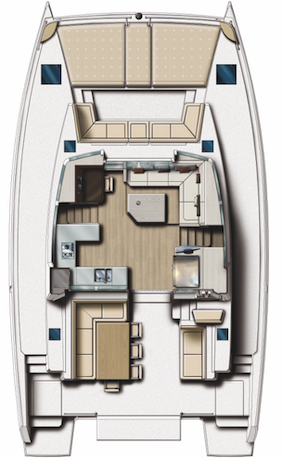 Interior layout of the Synergy yacht