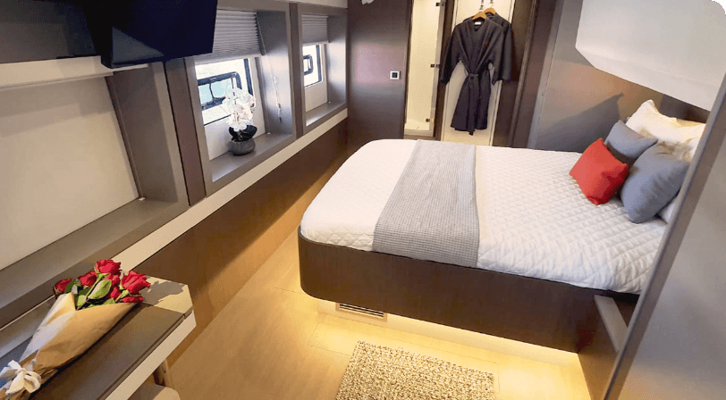 Interior of the Synergy yacht