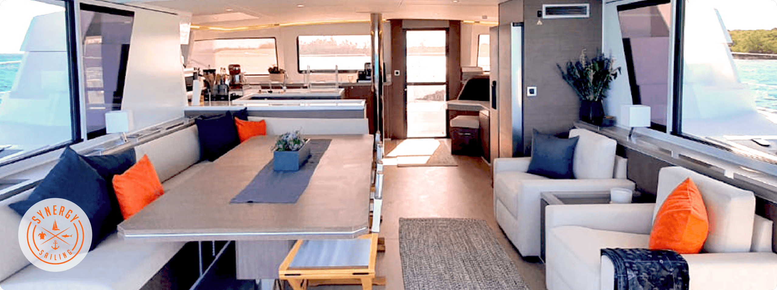 Interior of Synergy Sailing